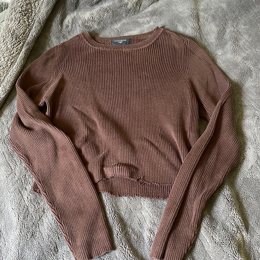 long sleeve ribbed top